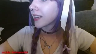 thevixenviolet naked stripping on cam for live sex video chat